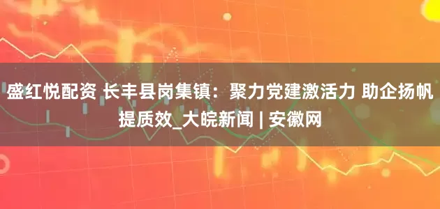 盛红悦配资 长丰县岗集镇：聚力党建激活力 助企扬帆提质效_大皖新闻 | 安徽网